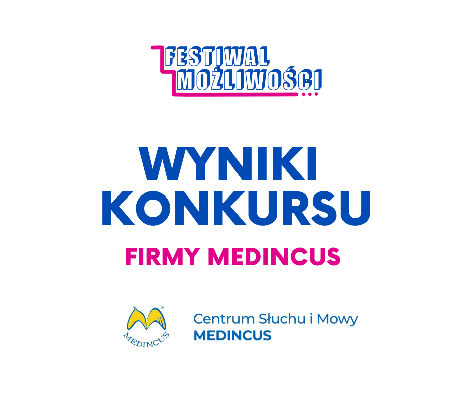 Plakat wyniki konkursu Festiwal Możliwości