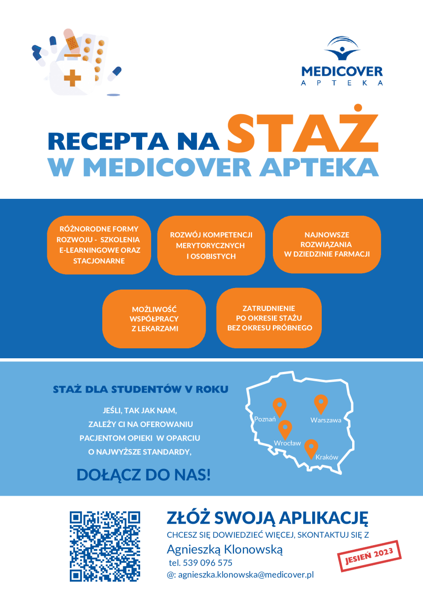 Plakat - program stażowy