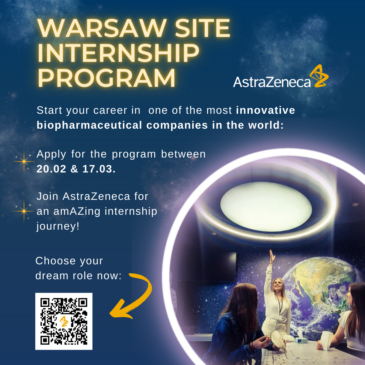 plakat Warsaw Site Internship Program