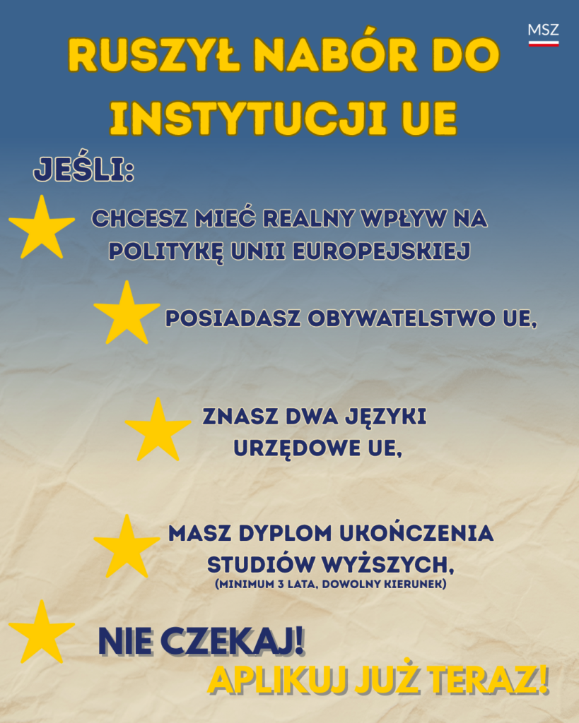 Konkurs EPSO AD5 - dla absolwentów dowolnego kierunku studiów!